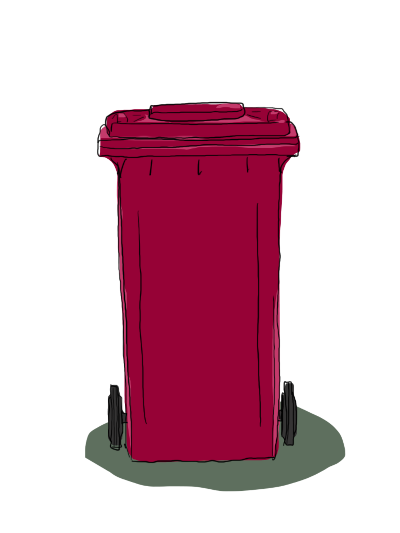 Burgundy Bin