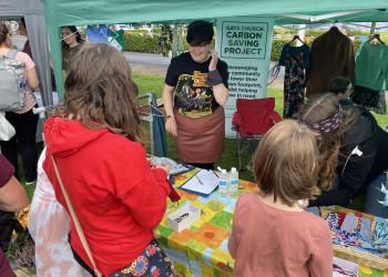 Carbon Saving Project HubFest image of stall