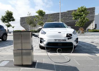 EV pop-up charger at Dundee's Waterfront.