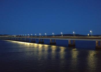Tay Road Bridge with LED lights
