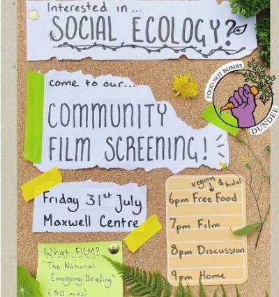 community film screening poster