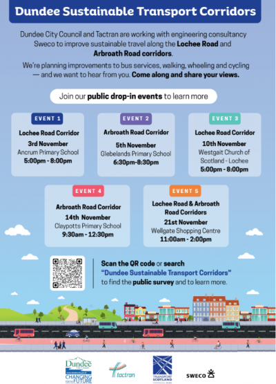Poster displaying dates of the events