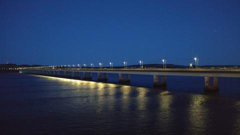 Tay Road Bridge with LED lights