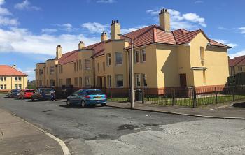House with External Wall Insulation (EWI)  after completion in Dundee.