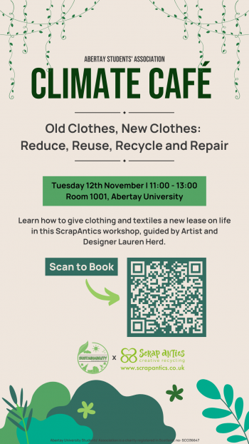 Abertay Climate Cafe Flyer